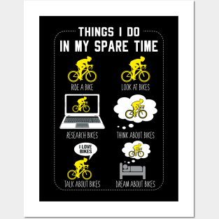 Things I Do In My Spare Time Cycling Posters and Art